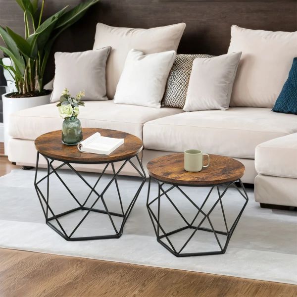 Geometric Nesting Coffee Table Set