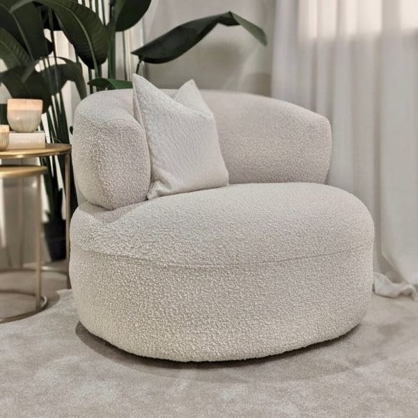 Boucle Luna Occasional Chair.