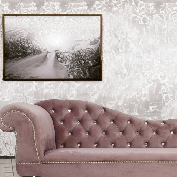 Alma Handmade Divan Lounger in Tufted Pink Suede