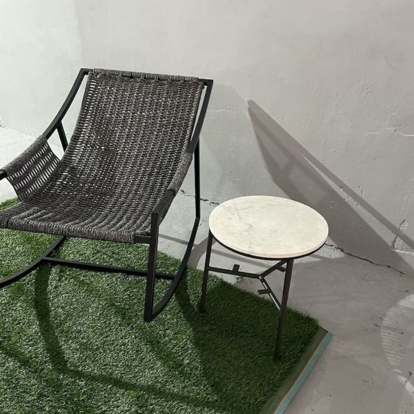 Braided Rope Comfy Indoor/ Outdoor Rocking Lounger