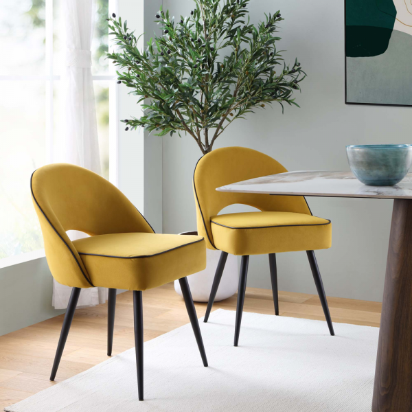 Mustard Oakley Dining Chair