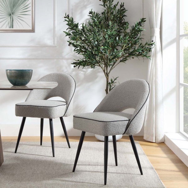 Grey Boucle Oakley Dining Chair