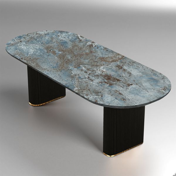 Amazonite Adicon Gloss Curvella Oakpine Dining Base