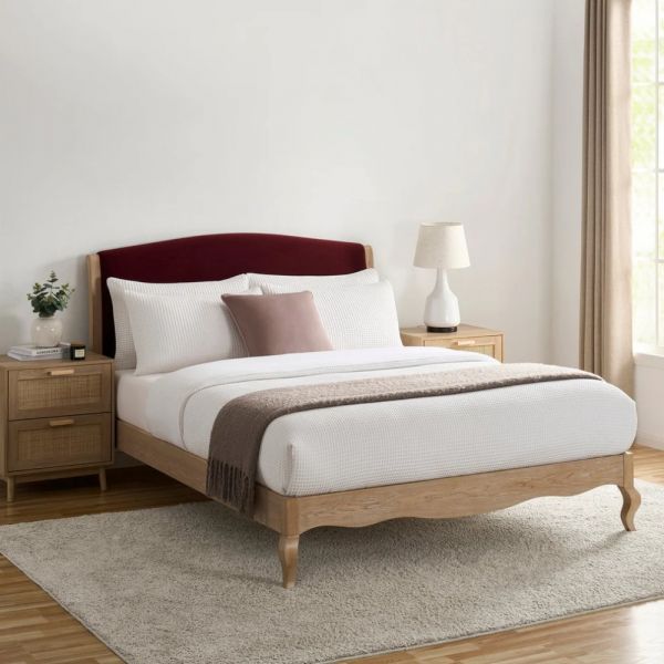 Chambery Curved Headboard Wooden Bed