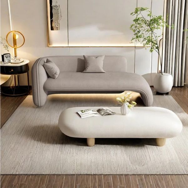 Curved Modern Chaise Lounge-Daybed