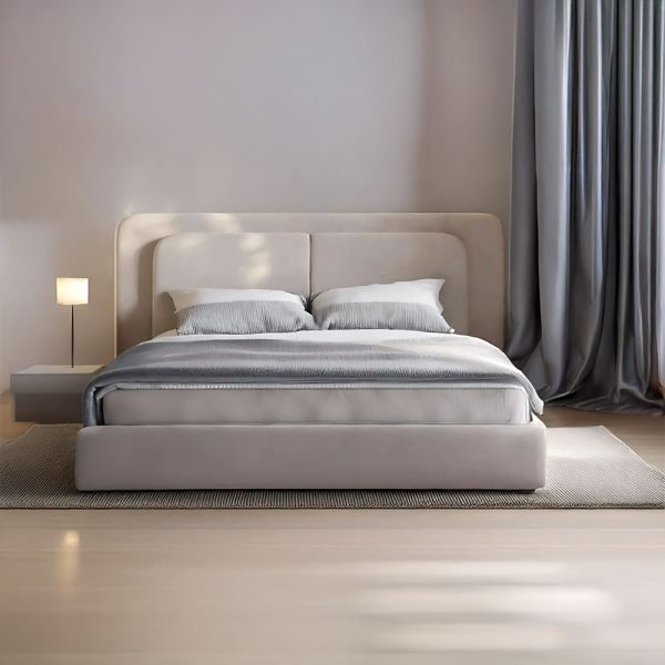 Dual Headboard Curvy Layer Hydraulic Bed