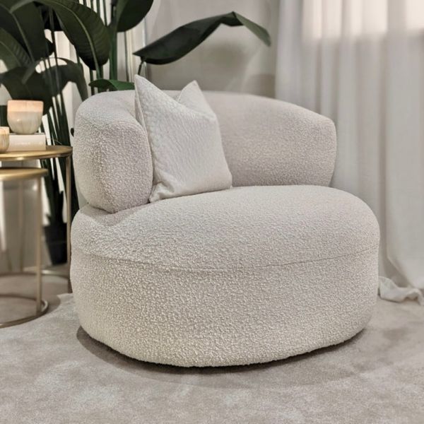 Boucle Luna Occasional Chair.