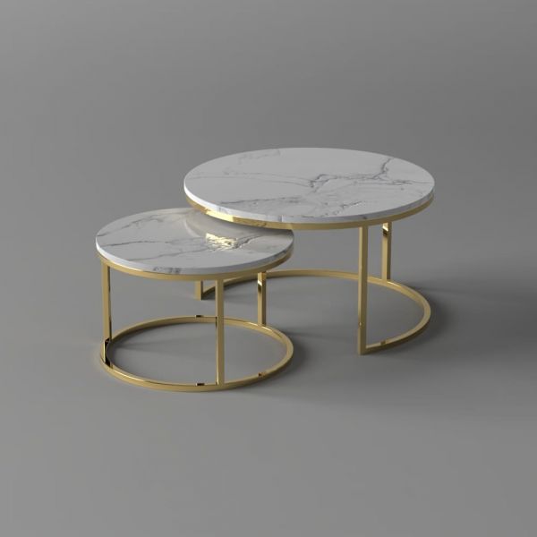 Adee Marble nesting table.