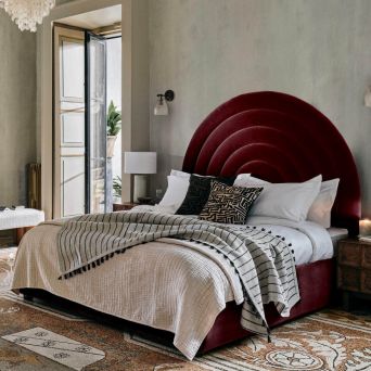Arlington  Russett upholstered Bed Frame.